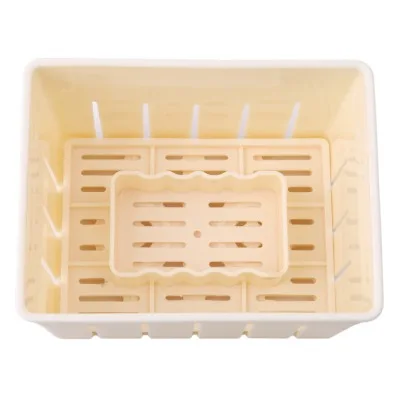 1PC DIY Homemade Plastic Tofu Maker Press Mold Kit Tofu Making Tool Set Soybean Pressing Mold With Cheese Cloth