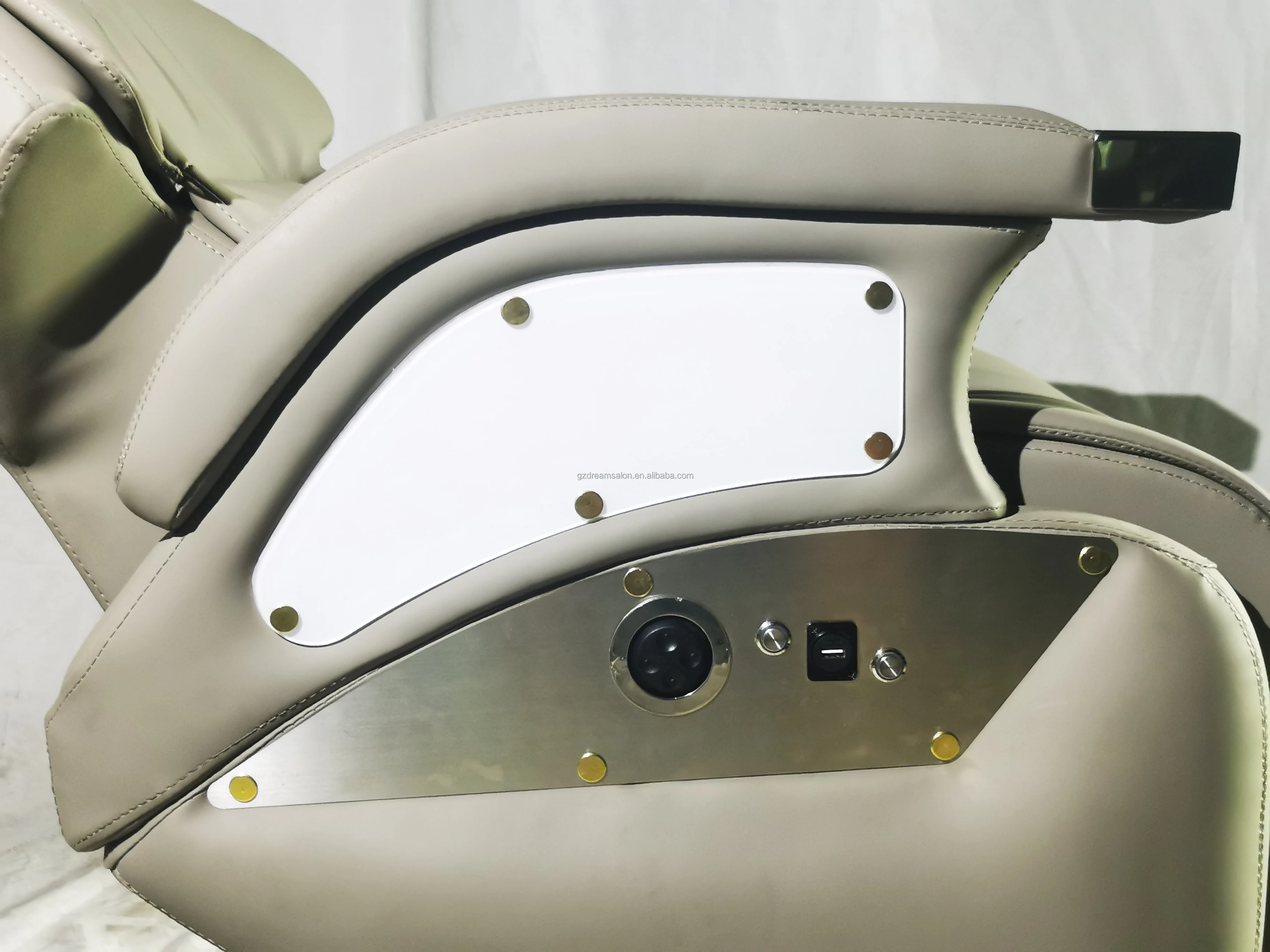 DREAMSALON 2023 Latest Unique Design Grey Facial Care Funiture Salon Electric Pneumatic Backrest Comfortable Hair Care Chair