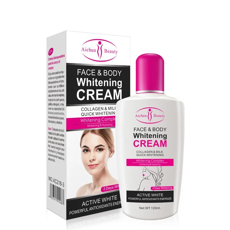 Wholesale Moisturizing Refreshing Quick Whitening Cream For Face And Body Natural Milk Formula Skin Whitening Cream