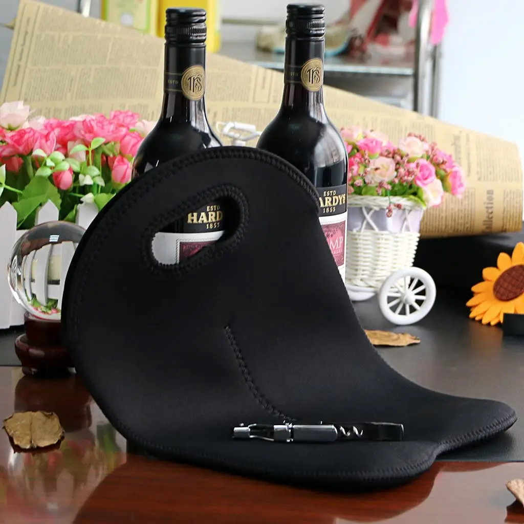 Portable Neoprene Wine Bag With Carry Handle