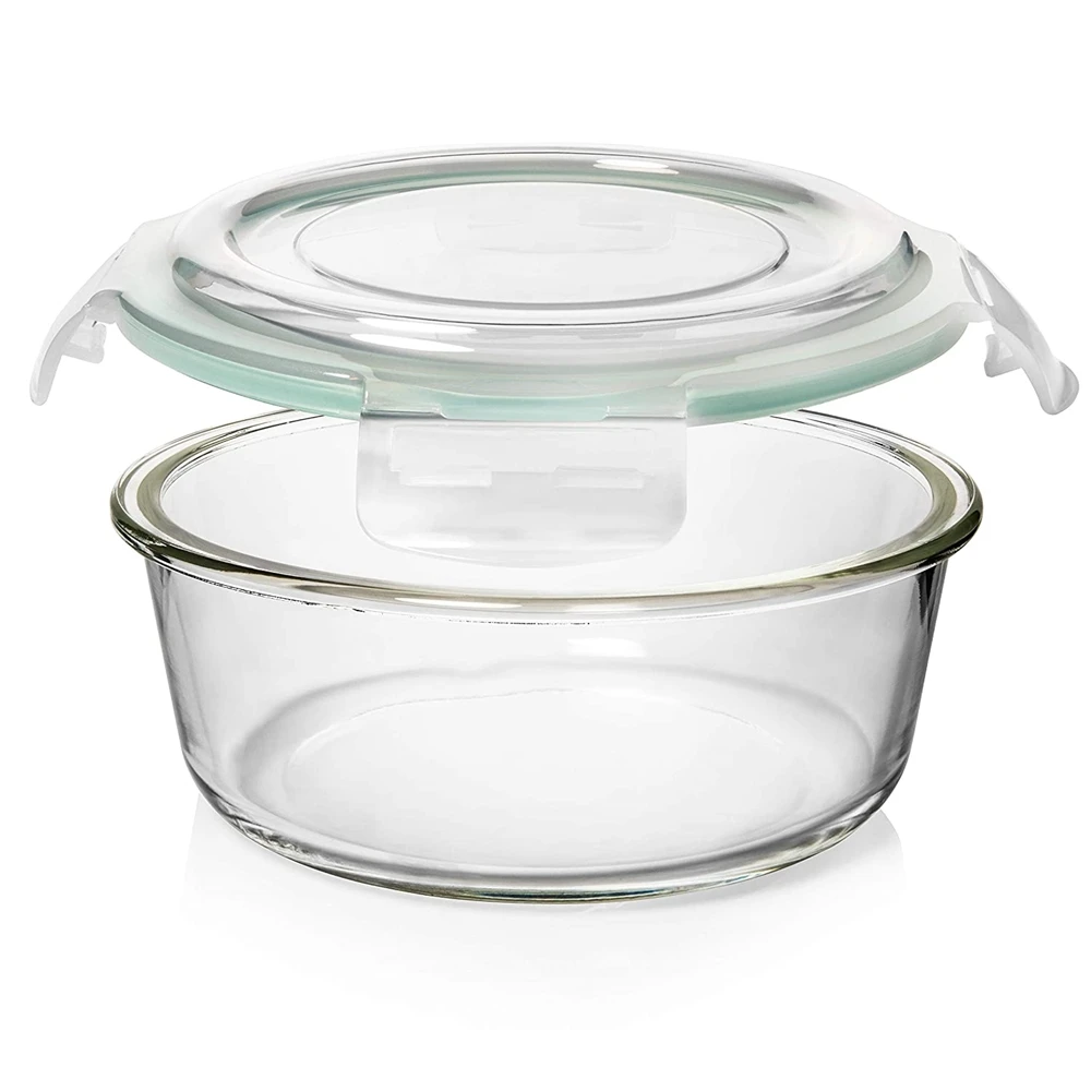 crytal lunch storage grade oven and microwave safe glass food containers