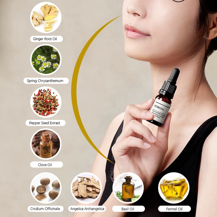 Wholesale Customized skin care Heat sensation Soothe massage base essential oil for body