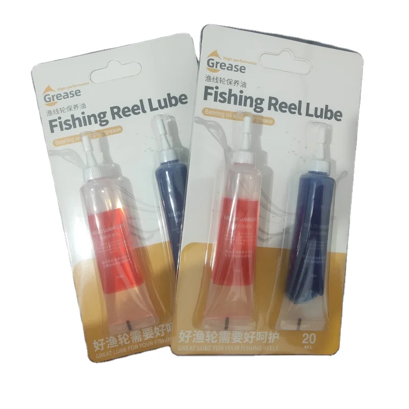 20ml/bottle 2pcs small package grease fishing wheel maintenance set fishing wheel gear bearing grease Oil