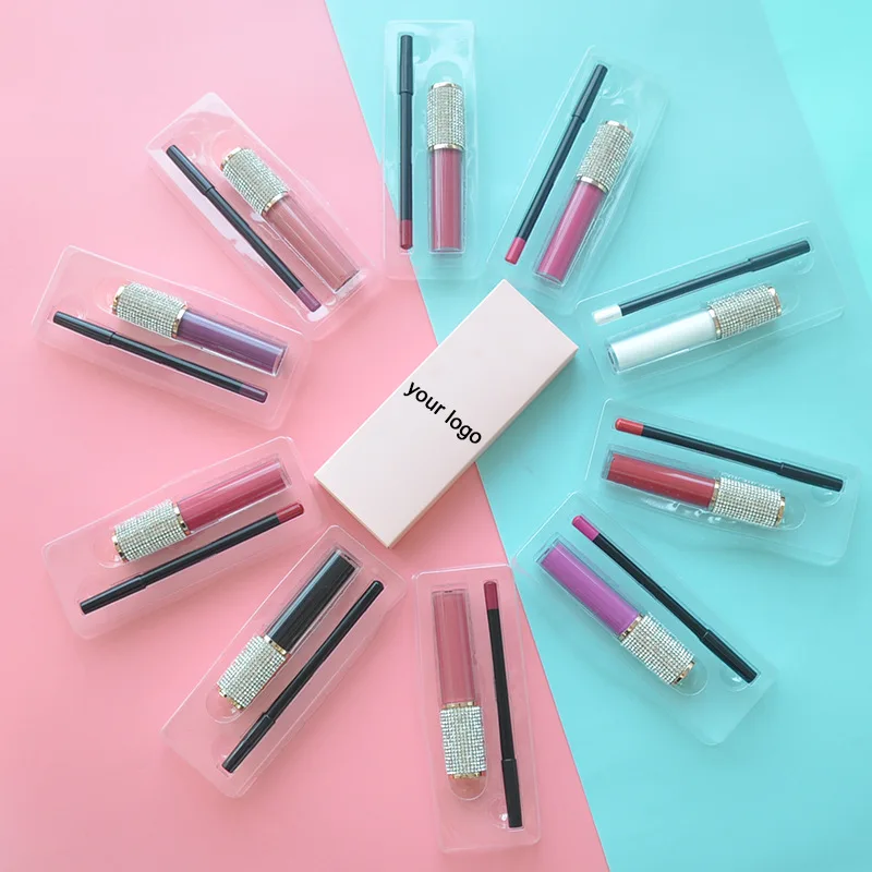 Matte Lipstick Private Label 20 Colors Matte Cosmetics Lip Kit Makeup Cruelty Free Private Label Liner Kit Shimmer Lipgloss Liqu