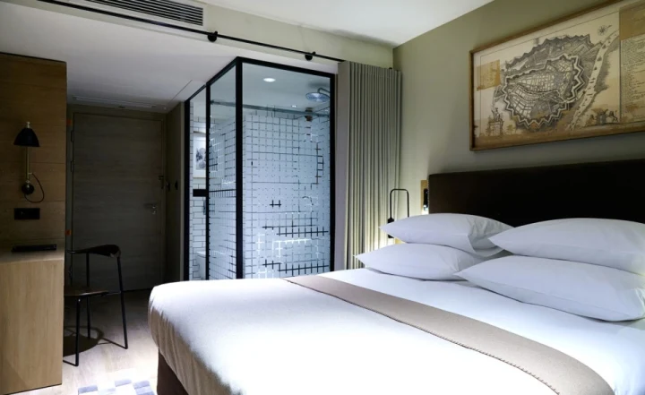 Atelier M Hotel Restaurant Luxury Upholstered Leather Canteen Furniture For Hotel Project