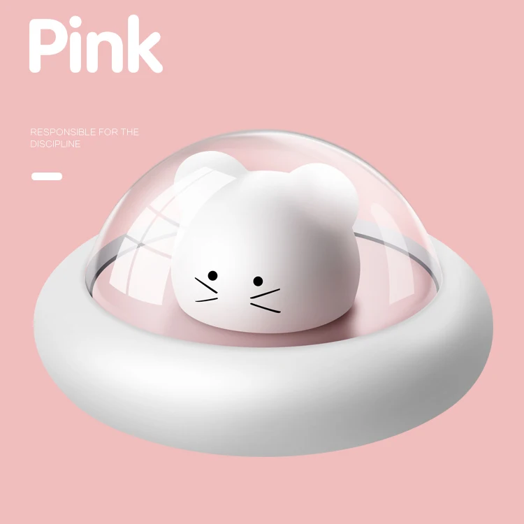 Silicone Animal Cartoon Dimmable Lamp USB Rechargeable Cute Mouse LED Night Light for Children Kids Baby Gift Bedside Bedroom