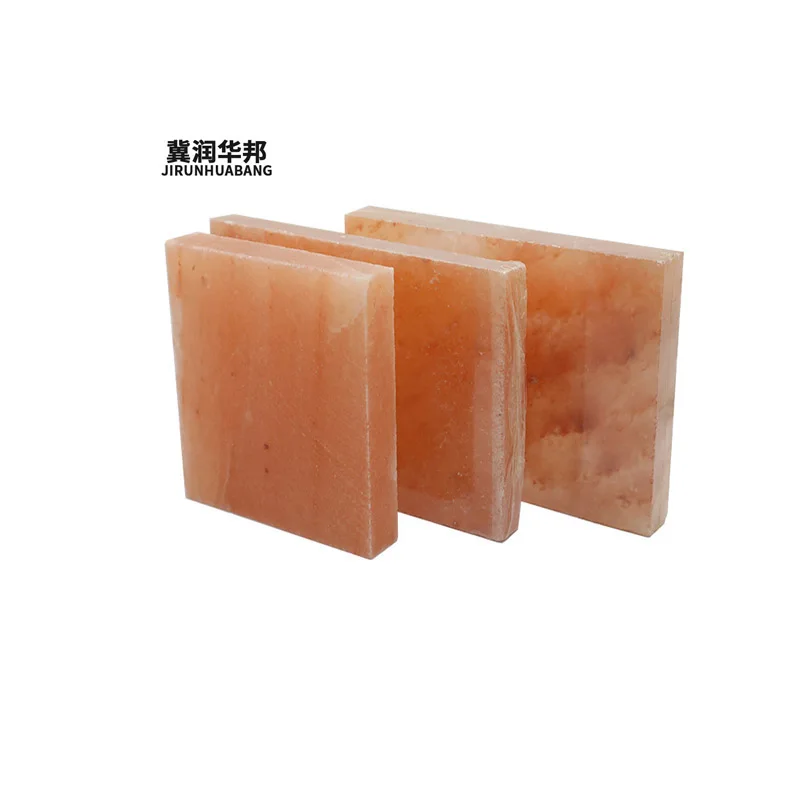 Wholesale 100% Natural Red Pink Himalayan Salt Brick Carved Decoration for Barbecue Multiple Size Specifications