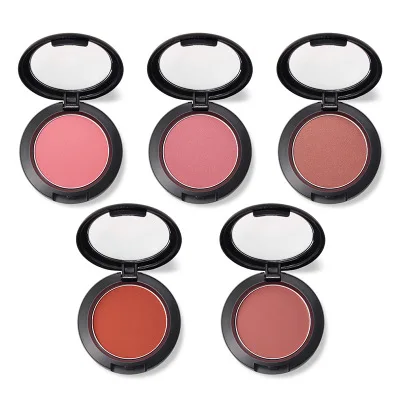 
Private label makeup make your own brand face loose powder face blushes 