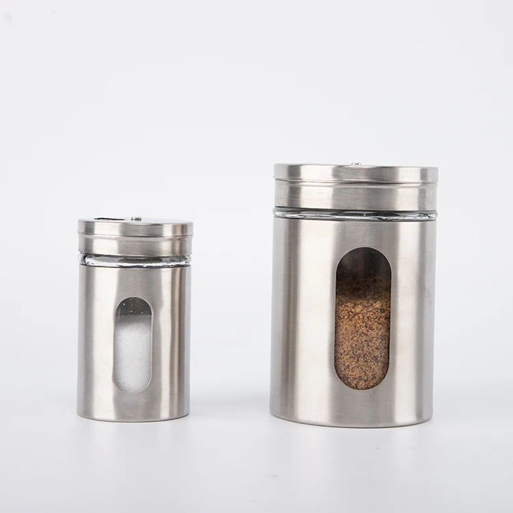 wholesale food safe Stainless Steel Sugar Tea Coffee Kitchen Food Storage Jar Canister Set