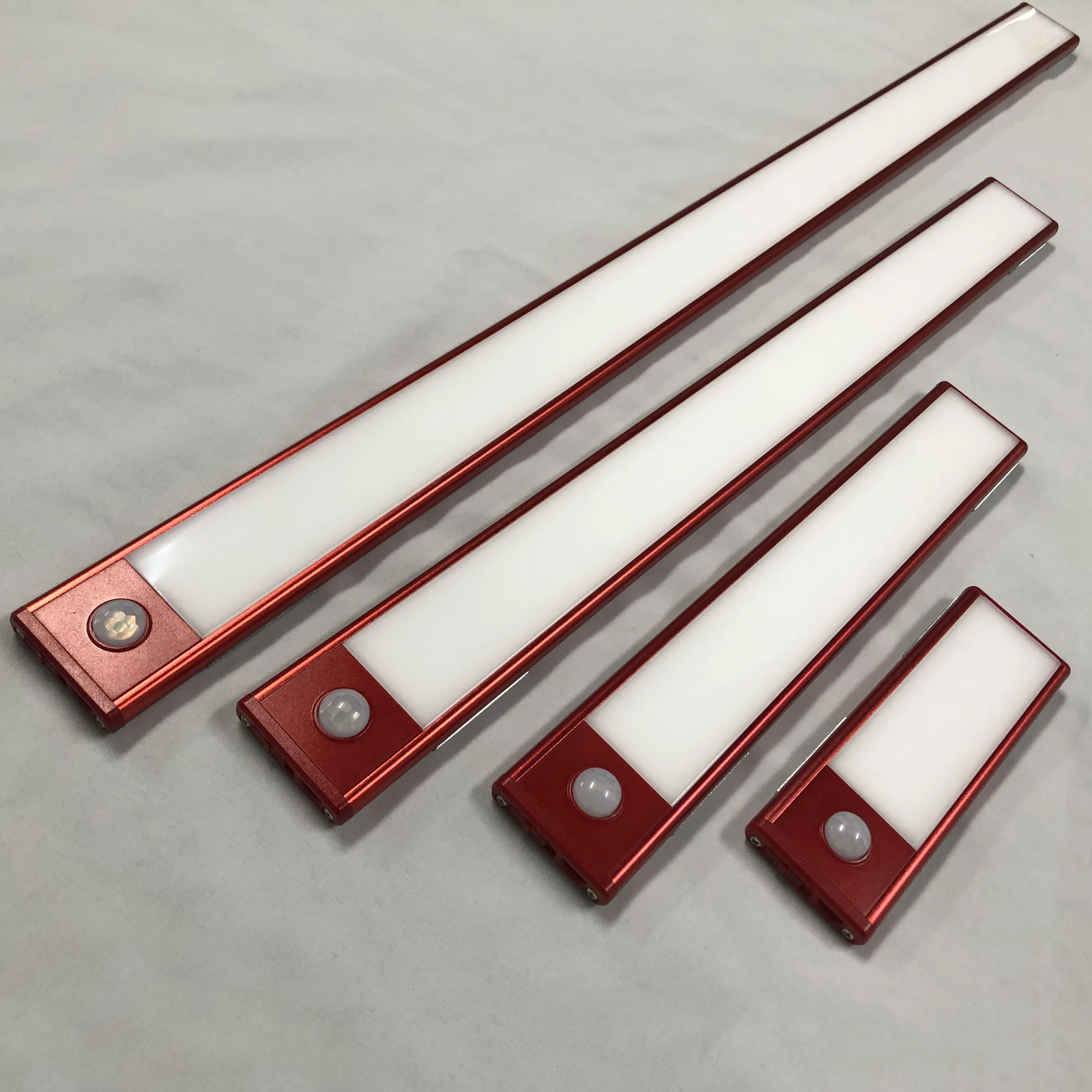 Motion Sensor Cabinet Light Under Counter Closet Lighting Wireless USB Rechargeable Battery Powered Kitchen Night Lights LED 5V