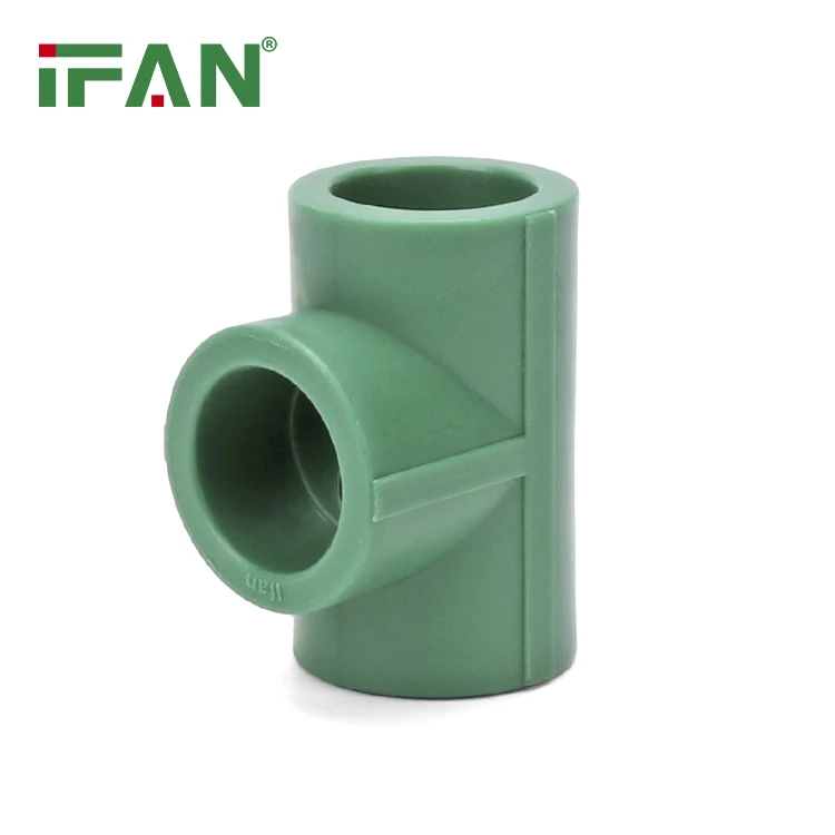 IFAN Fast Delivery PPR Pipes and Fittings 20-125MM Dark Green PPR Pipe Fittings NBR 15884 Equal Tee PPR Fittings