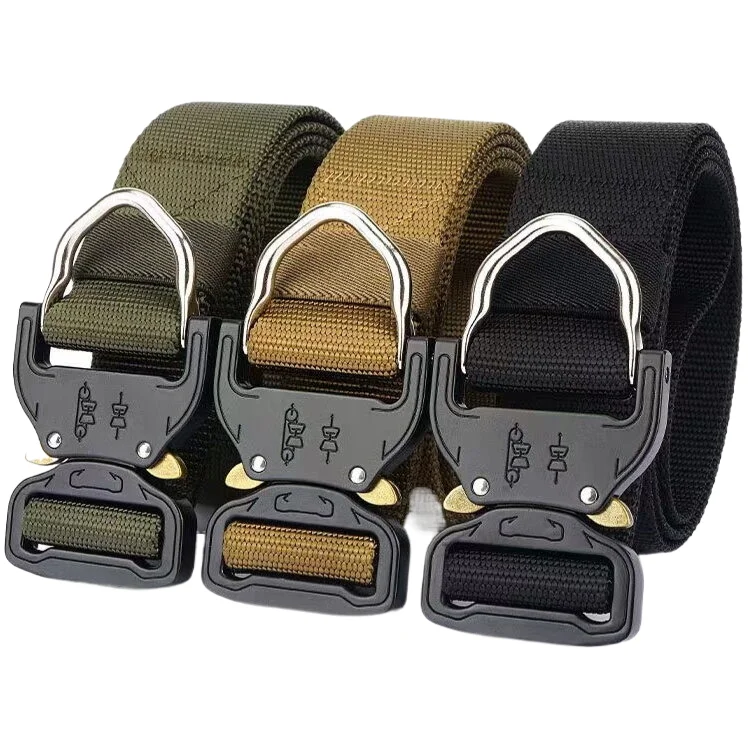 Tactical belt girdle special hunting training belt camping fan outdoor speed dry belt with cobra buckle