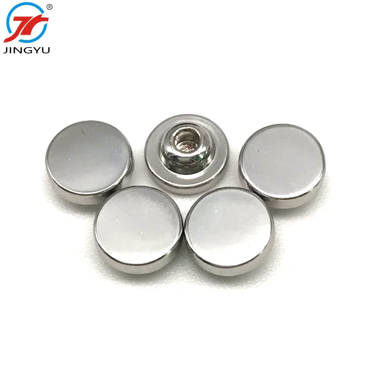 Wholesale Garment Accessories brass leather press studs buttons for jeans
