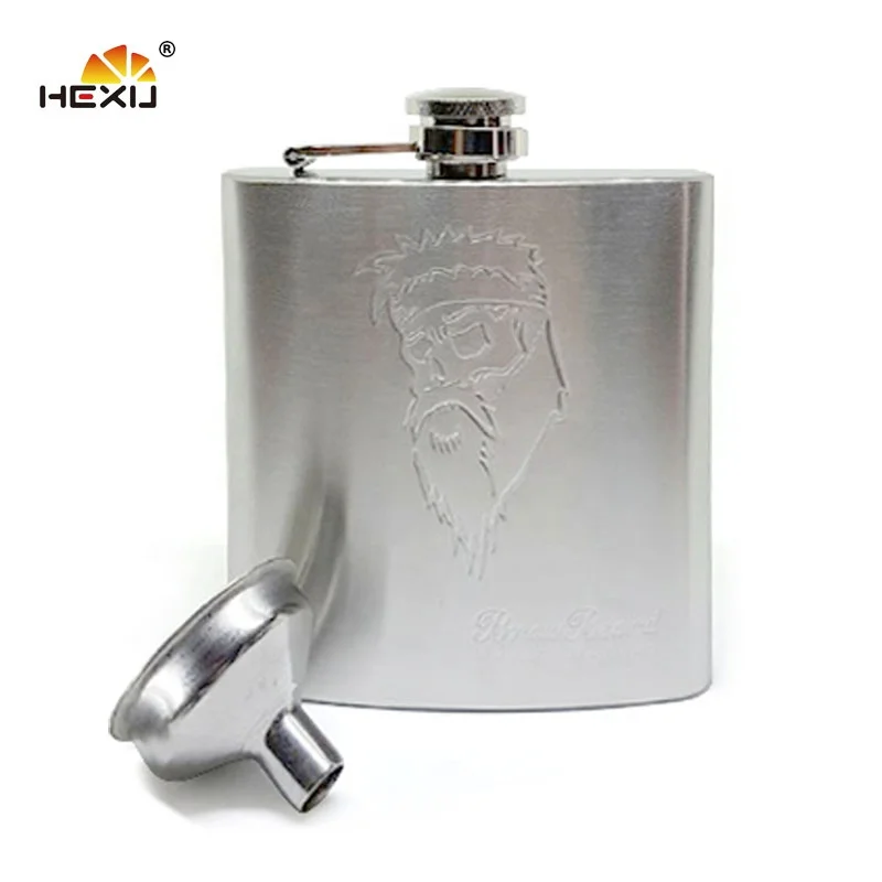 Wholesale 6oz Stainless Steel Customized Sublimation Hip Flask Blank