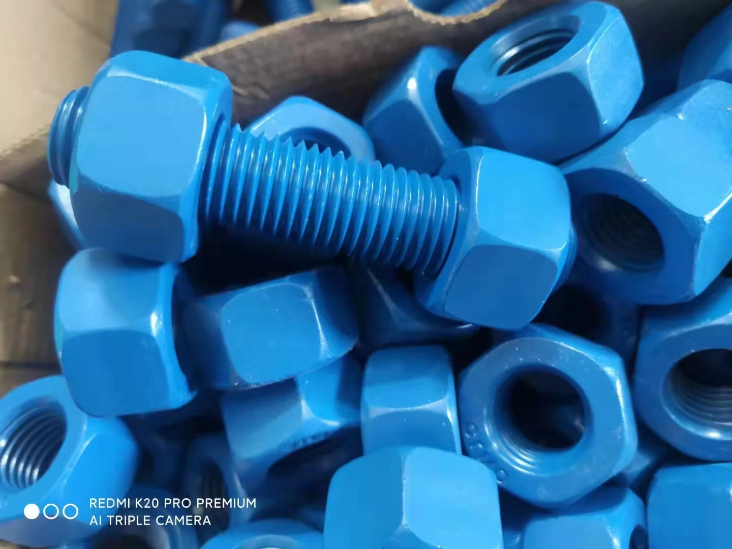 Metric threaded stud bolt DIN976 black finished M12 M16 M18 M20 M22 M24 M30 M36 M48 M56 M64