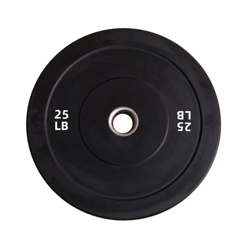 Wholesale high quality Black Rubber Weight Bumper Plate for fitness