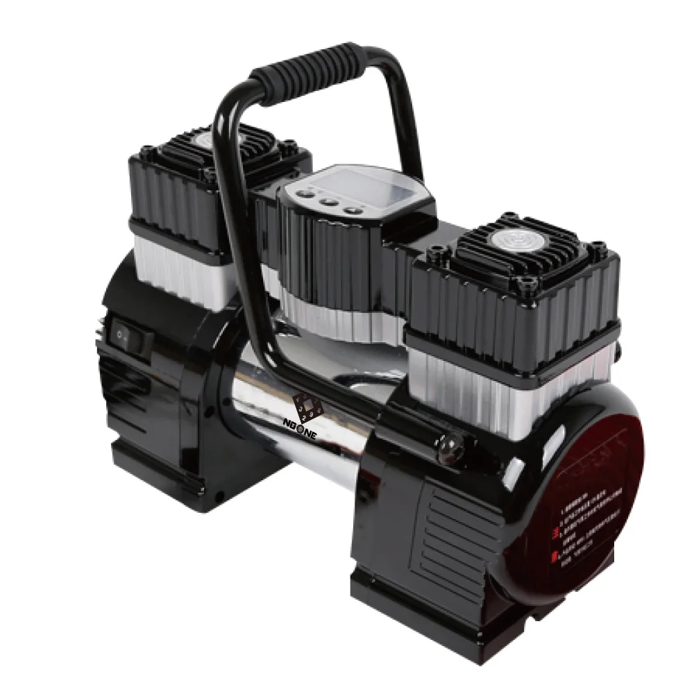 
Heavy Duty Portable Double Cylinder Electric Dc Air Pump 12v Tyre Inflator Air Compressor 