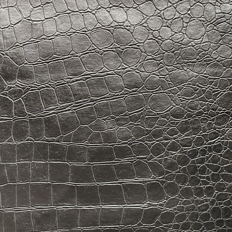 
crocodile pu leather embossed synthetic jacket leather 