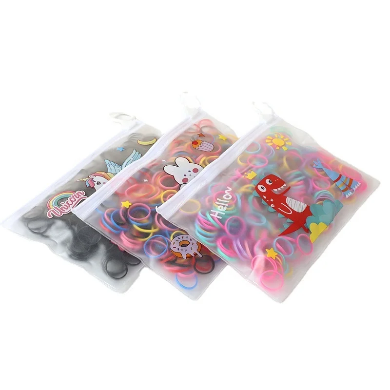 New arrival Unicorn bag rubber bands kids elastic hair bands