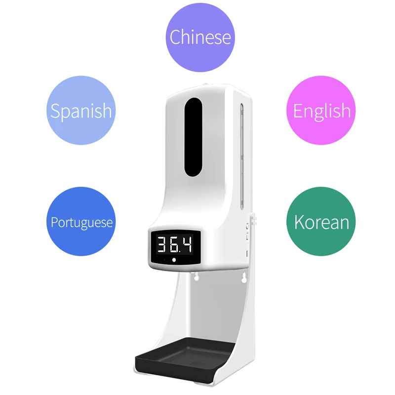 K9 Pro Automatic Touchless soap dispenser K9 pro thermometer with Temperature Measurement