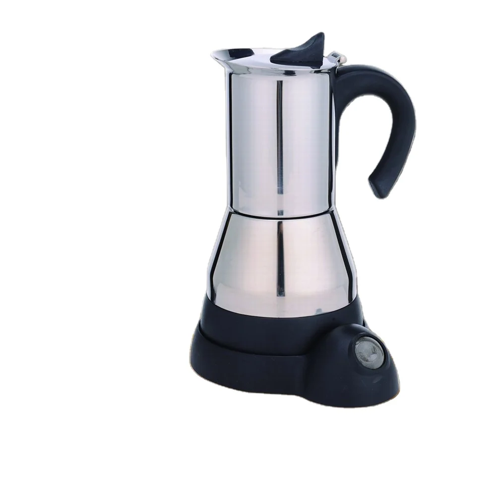 Italian style custom 6 cup espresso coffee maker moka stainless steel coffee machine