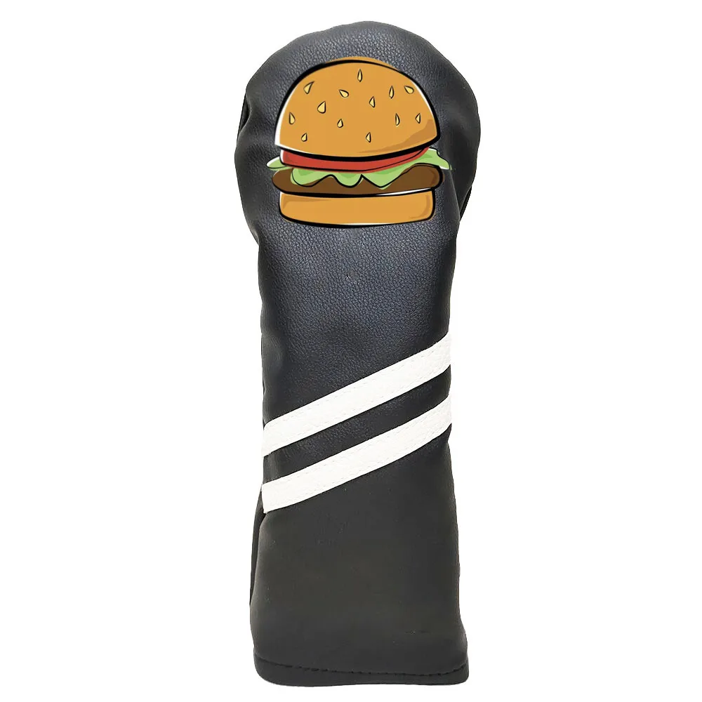 Wholesale Custom Golf Driver Head Cover Cartoon Embroidery Golf Accessories Waterproof Leather Malbon Golf Club Cover