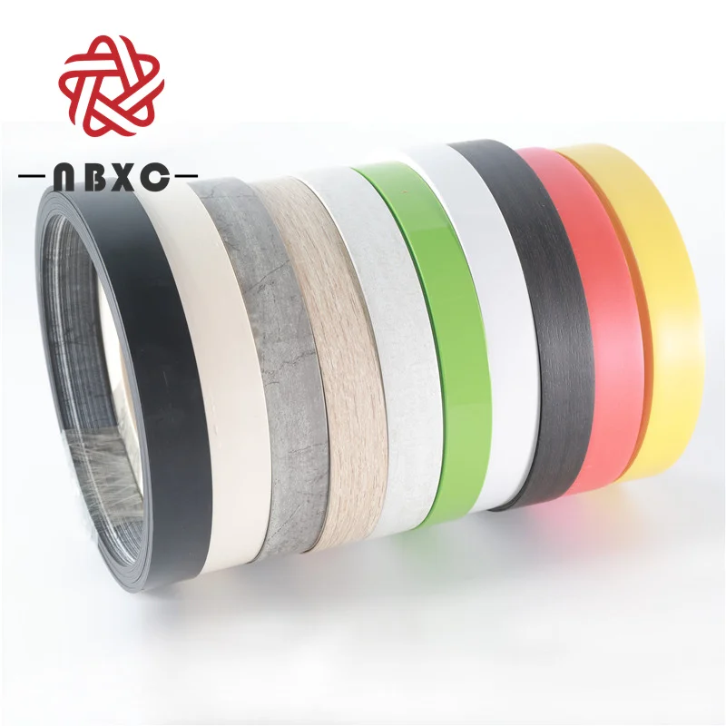 Skirting board  solid color Wood PVC Edge Banding Tape For Furniture Parts abs edge tape