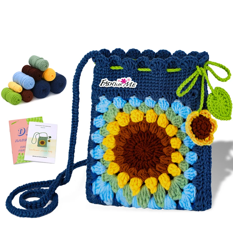 Custom Kids Sewing Kit Adult Craft Kits DIY Crochet Toys Yarn Crochet Kit Kids Art Craft for Girls