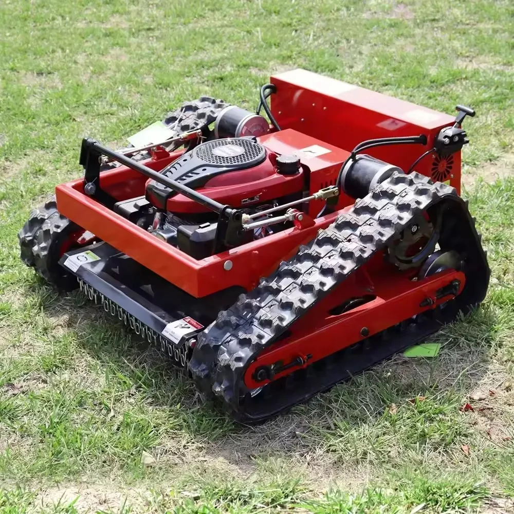 Remote Control garden Crawler Lawn Mower Small Lawn Mower For Wasteland Mower On Road Slope