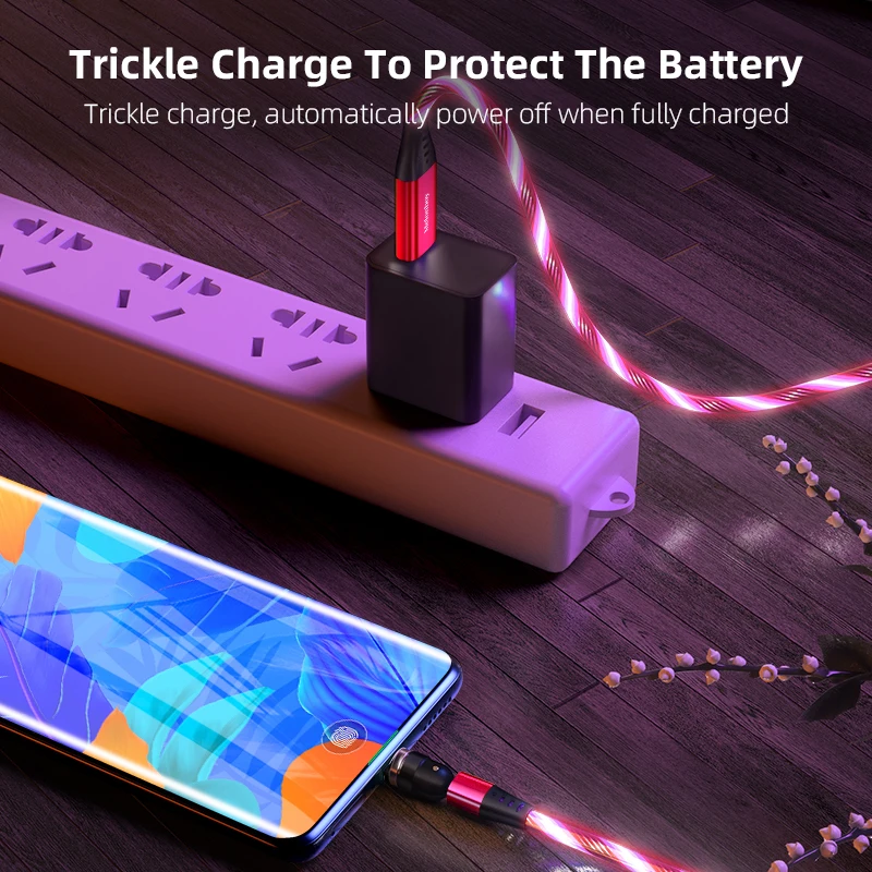 
New design 540 rotate Magnetic charging cable compatible for TYPEC,Micro,i-product magnetic charging cables with CE ROHS FCC 