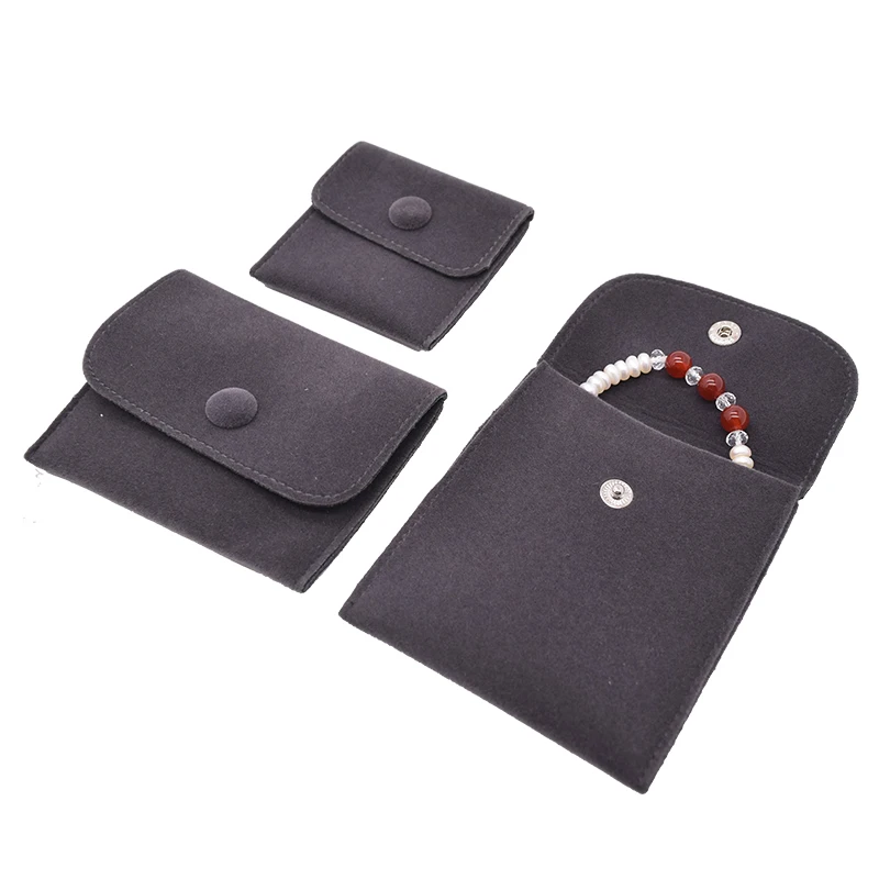 Custom Printed High Quality Suede Cotton Bracelet Jewelry Packaging Pouch