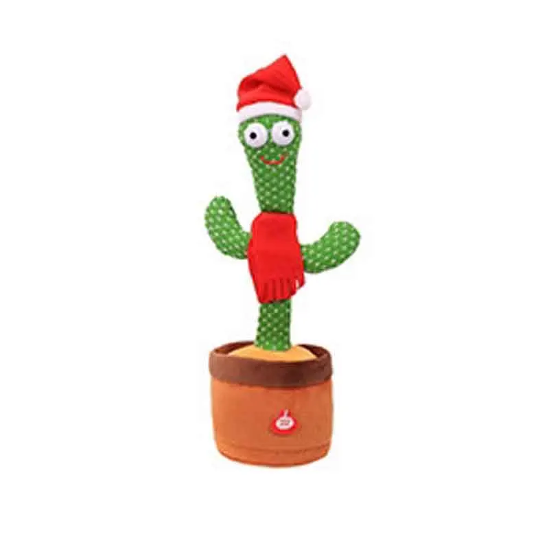 Plush Toys 120 Englisg Songs Favor Dancing Talking Singing Cactus Music Electronic toy with Song Potted Early Education For Kids