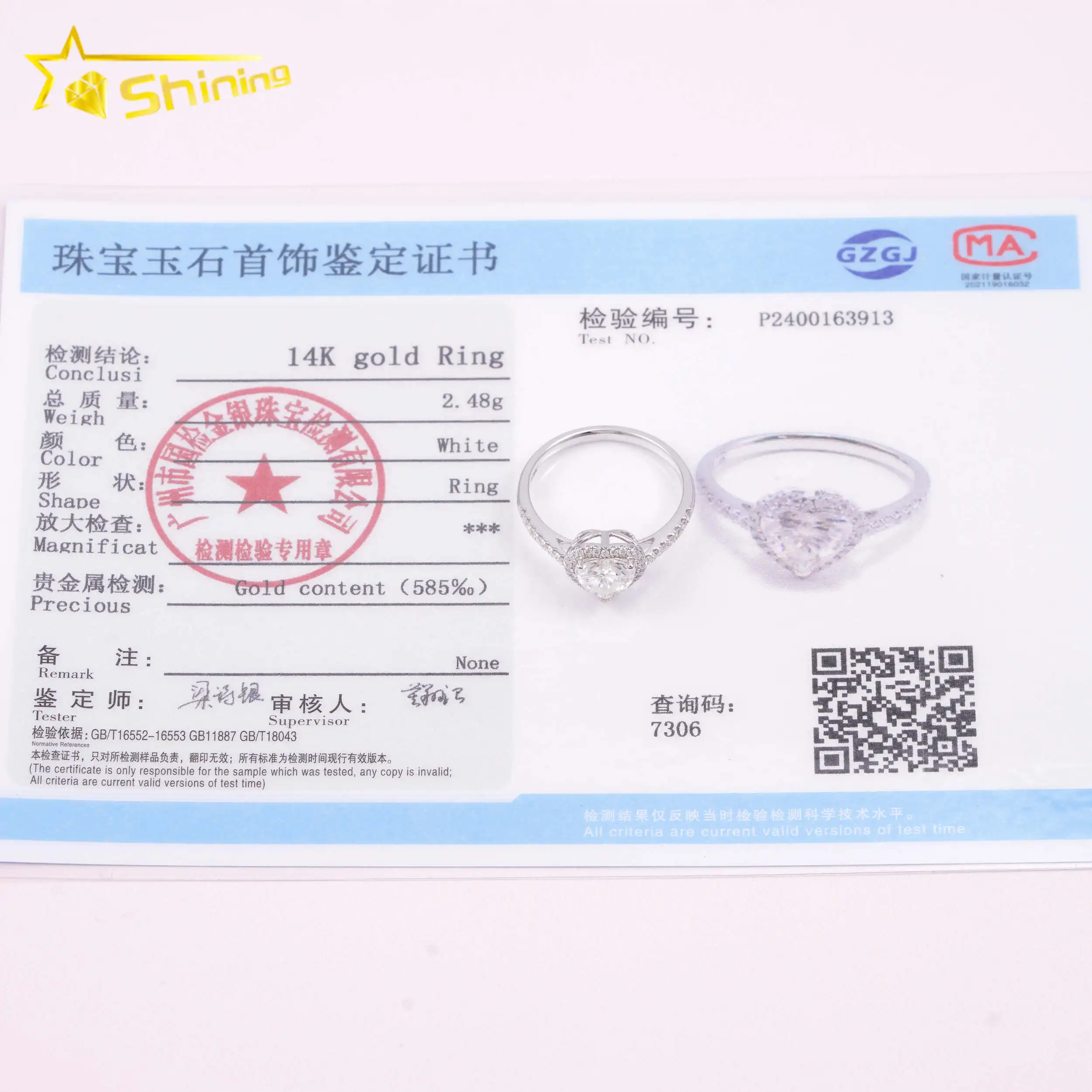 New Custom Crown Design Fashion 14k Solid Gold Round 1ct VVS Moissanite Lab Grown Diamond Wedding Engagement Rings Women