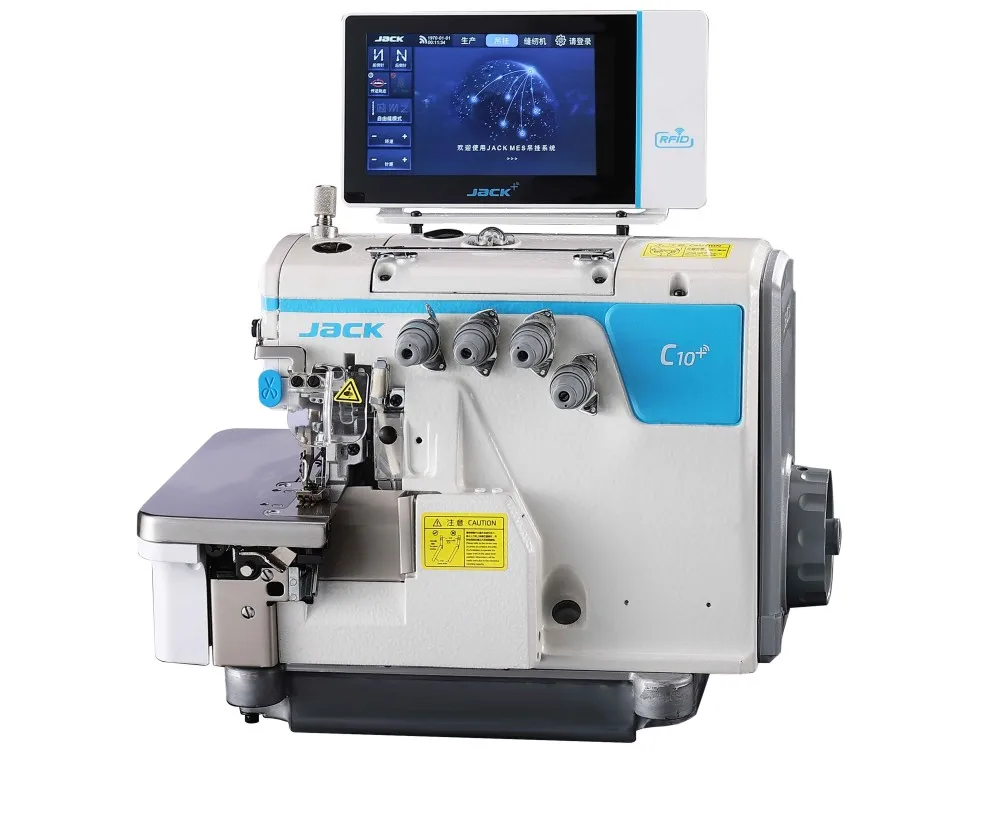 JACK C10+ Cylinder Bed Overlock Sewing Machine With Touch Screen Panel