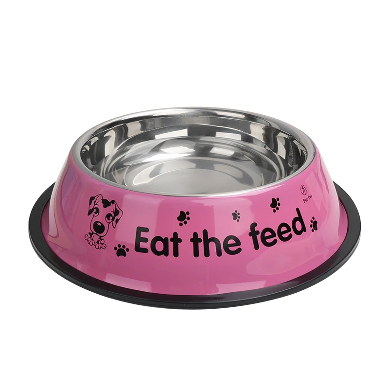 Custom Stainless Steel Dog Bowl Wholesale Pet Cat Food Feeder Stainless Steel Bowls