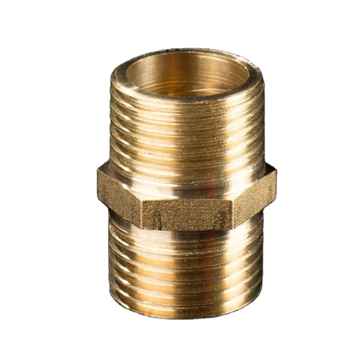 brass thread nipple 1/2 inch 3/4 inch for plumbing