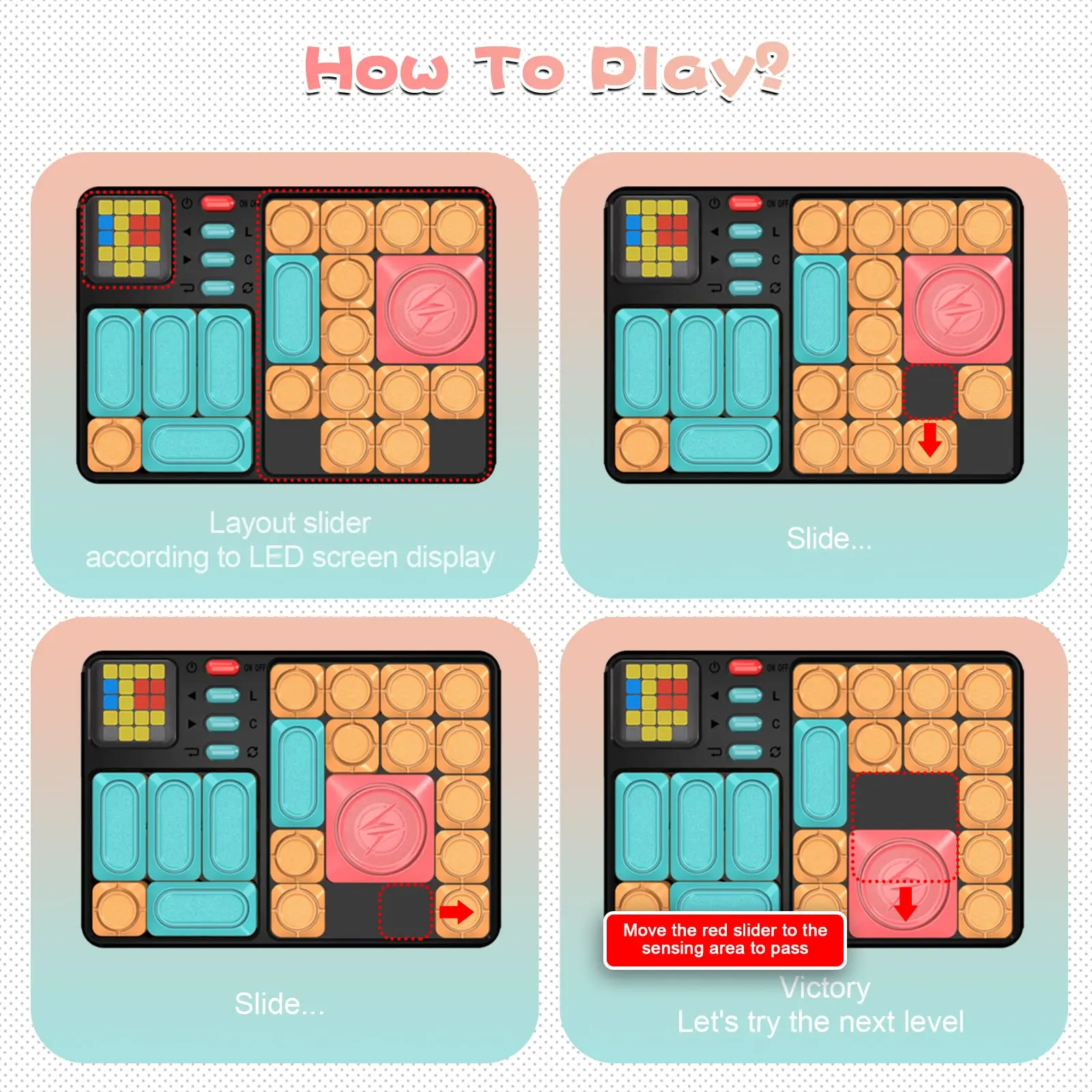 Giiker Super Slide Digital Board Puzzle Fidget Toys For Adults