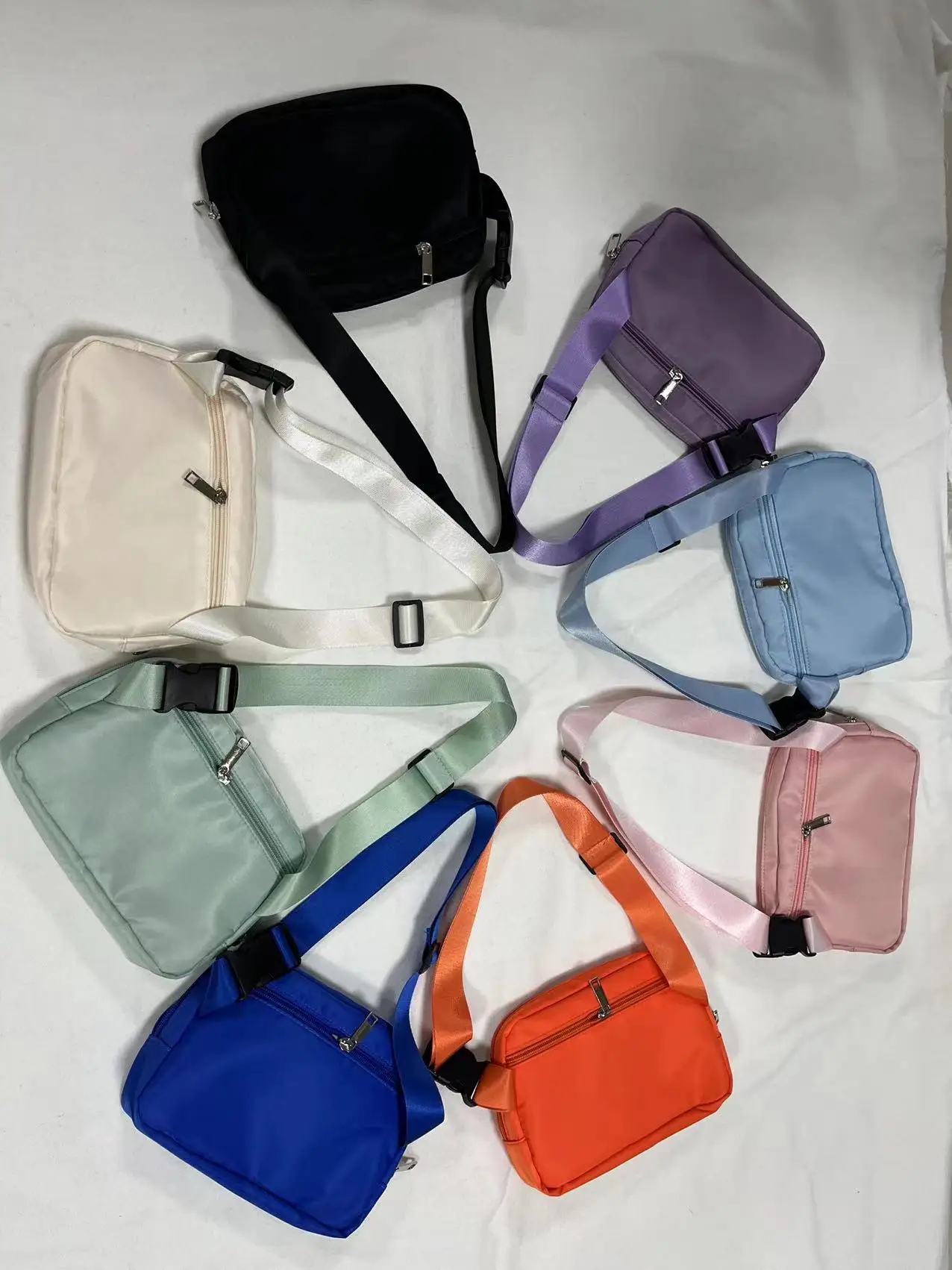 Custom Wholesale Waterproof Nylon Crossbody Running Belt Bag Sport Bum Funny Pack Waist Bag