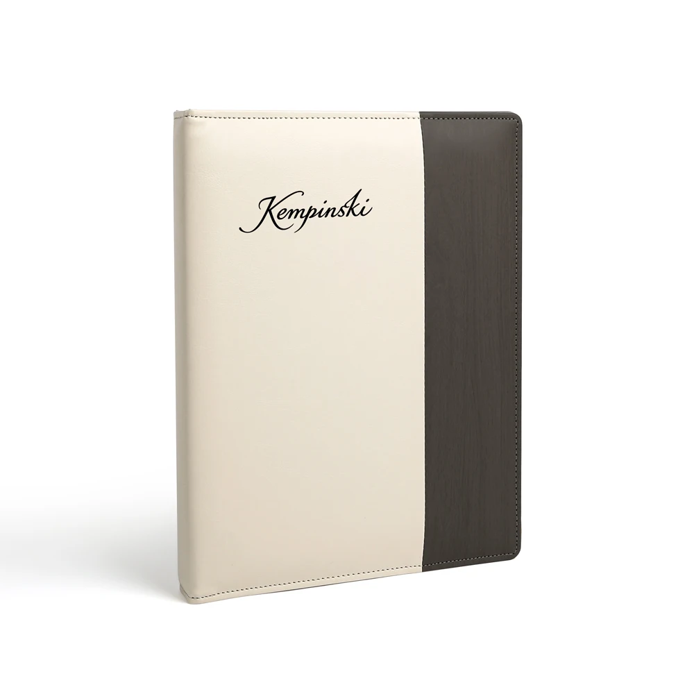 High quality PU leather pallet meeting menu clip luxury hotel facilities