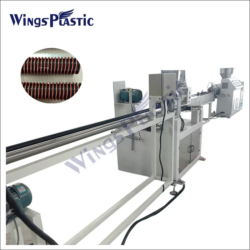 Vacuum Cleaner EVA Softly Spiral Flexible Hose Pipe Tube Extrusion Machine Production Line