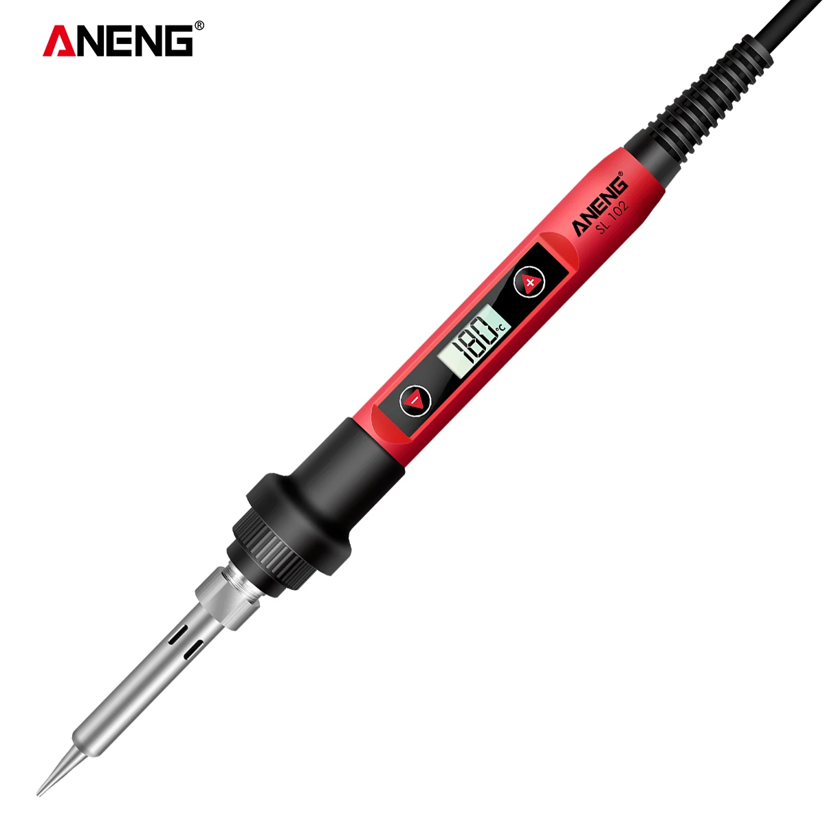  ANENG SL102 Электрический паяльник для подключения к US/EU Plug Регулируемая температура 220V цифровой дисплей сварки инструмент газовой горелки портативный