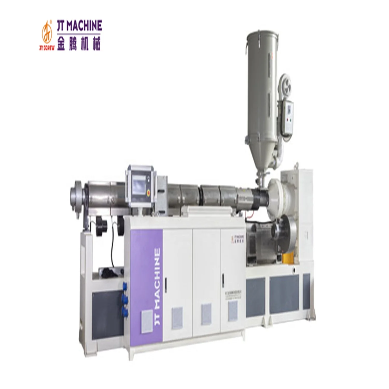 
SJSZ series conical twin screw extruder / 65/132 conical twin screw extruder for PVC pipe, sheet, profile, wpc 