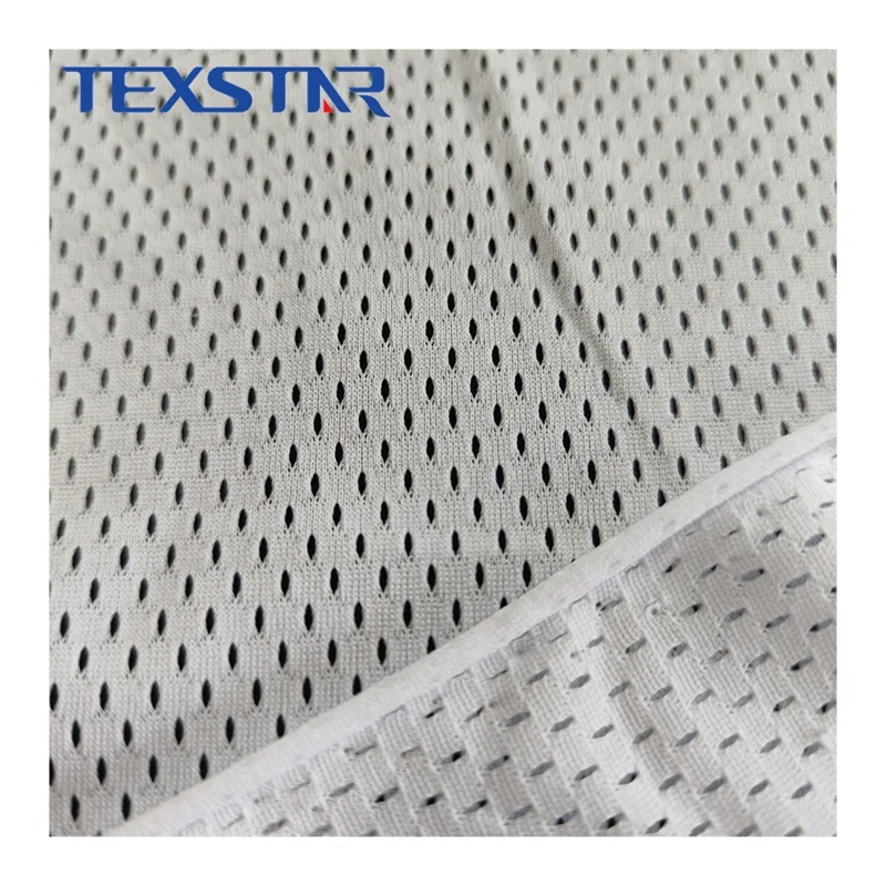 75D polyester breathable mesh fabric for basketball wear worker uniform
