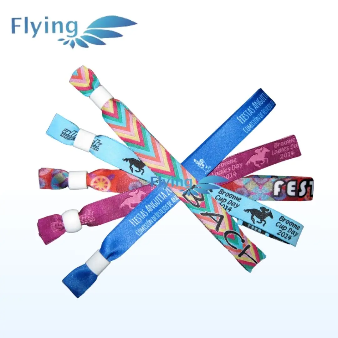Sublimation Printed One Direction Festival Bracelet with Lock Bead