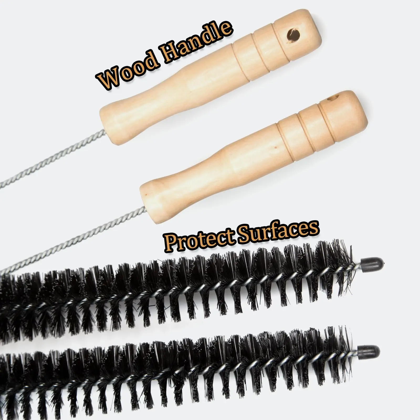 Long Flexible Refrigerator Coil Brush 30 Inch Dryer Vent Cleaner Kit Dryer Lint Brush Vent Trap Cleaner