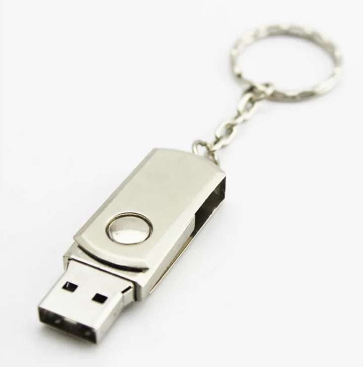 High Quality Metal Wholesale 2GB/4GB/8GB swivel USB Flash Drive Waterproof USB2.0/3.0 Mini Promotion Gift USB Flash Drive