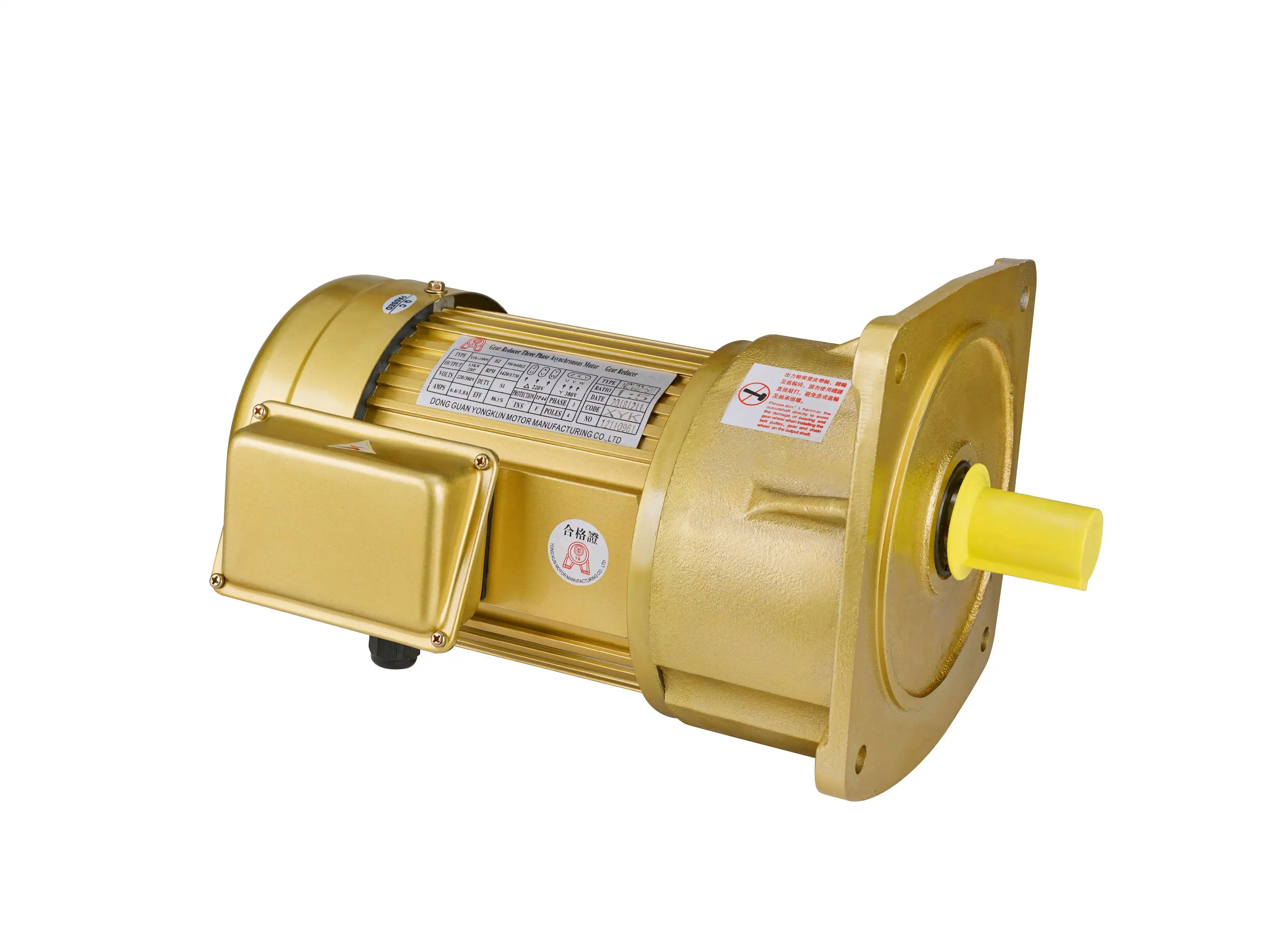 High precision 750W 0.75KW Three-phase gear reduction motor for Industrial equipment