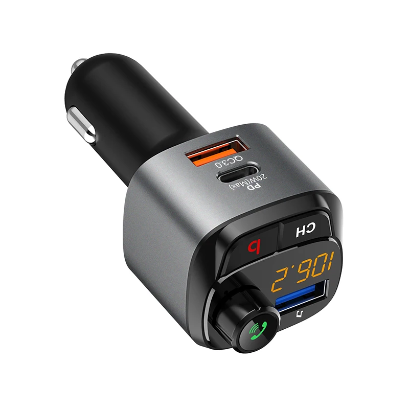 Usb Car Charger FM Transmitter  Wireless BT5.0 QC PD Fast Charging transmitters CAR CHARGER fm for Car