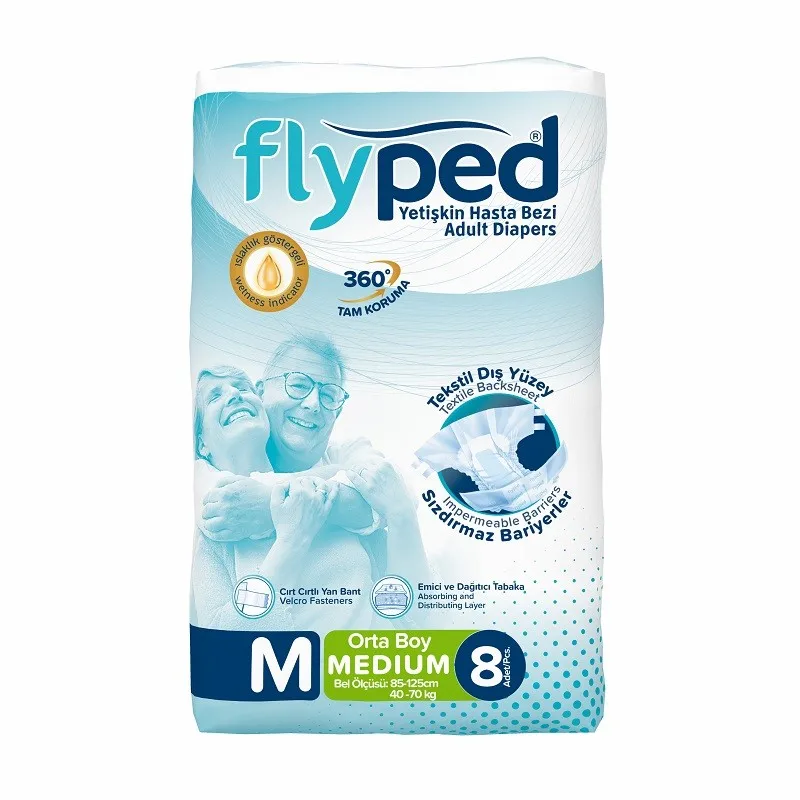 Flyped Premium Quality Best Price Adult Diaper Medium Large Size Turkish product and high quality