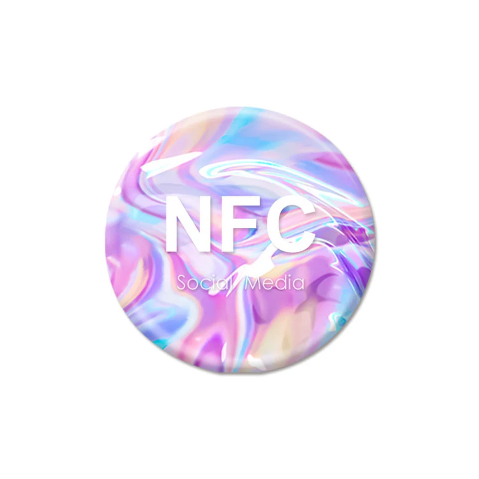 Social Media And Access Control Card Pvc Business Nfc Cards NFC RFID Tag Printing Paw Logo QR Code Pet Dog Tag RFID Epoxy card